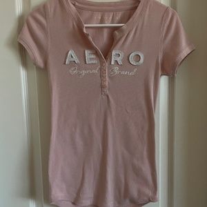 areopostale pink button up top